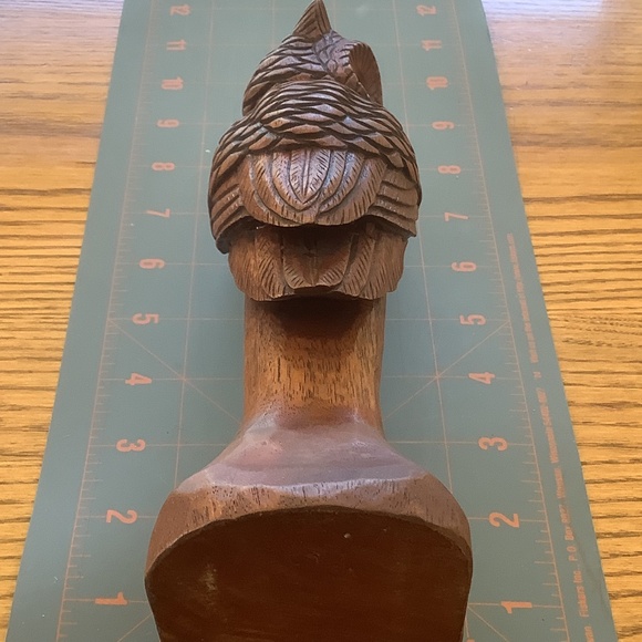 Artisan Signed Wooden Hand Carved Owl Vintage signed J Burris 85 - Picture 15 of 17